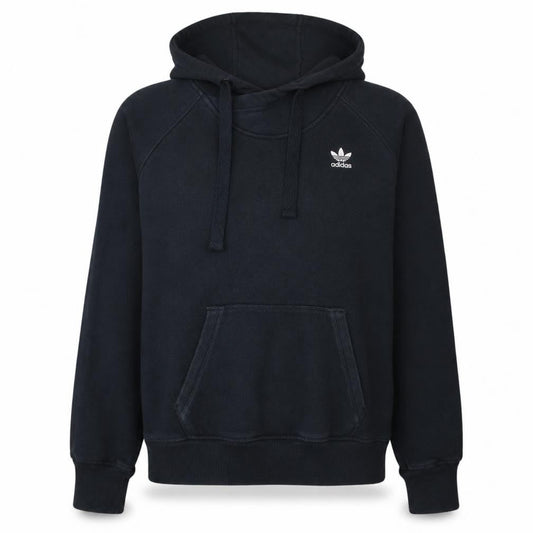 Adidas Womens Black Pullover Hoodie Size 12 Logo Graphic