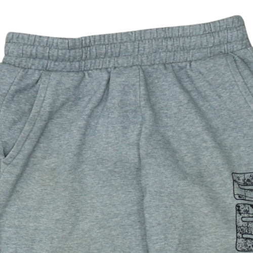 Puma Boys Grey 13-14 Years Jogger Sweatpants with Elastic Waist