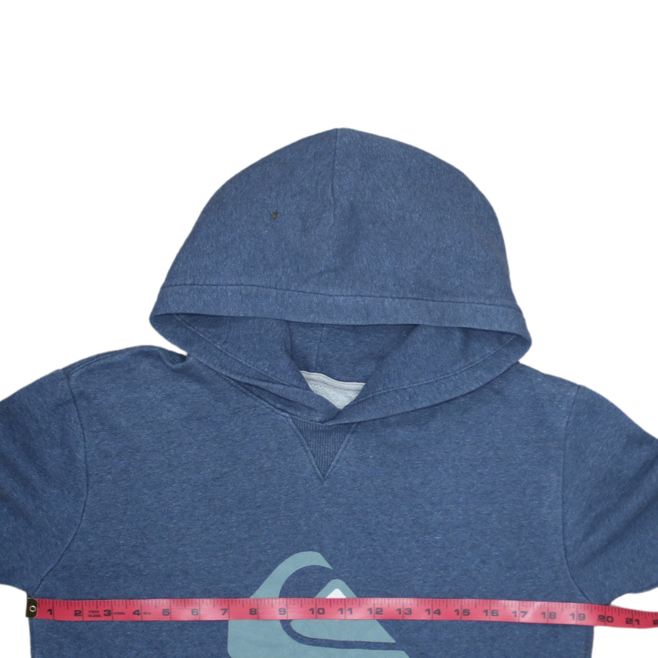Quiksilver Boys Blue Pullover Hoodie Size 16 Graphic Print Cotton Blend