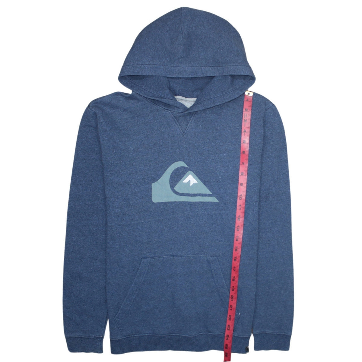 Quiksilver Boys Blue Pullover Hoodie Size 16 Graphic Print Cotton Blend