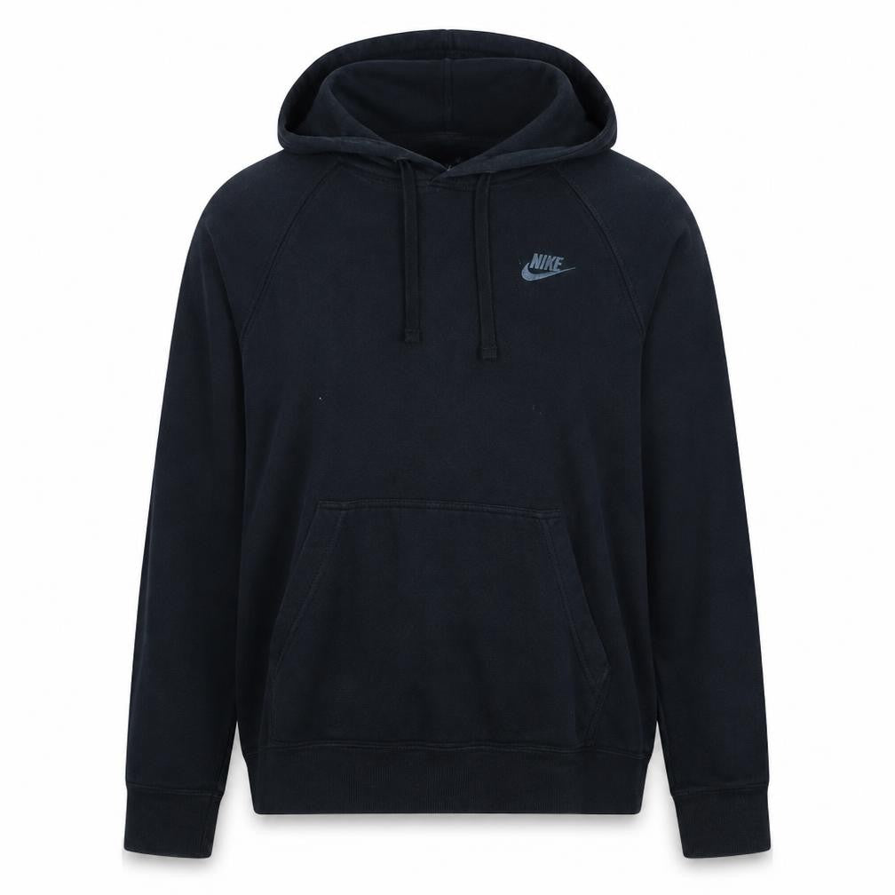 Nike Men's Black Pullover Hoodie Small Fleece Logo Sweatshirt