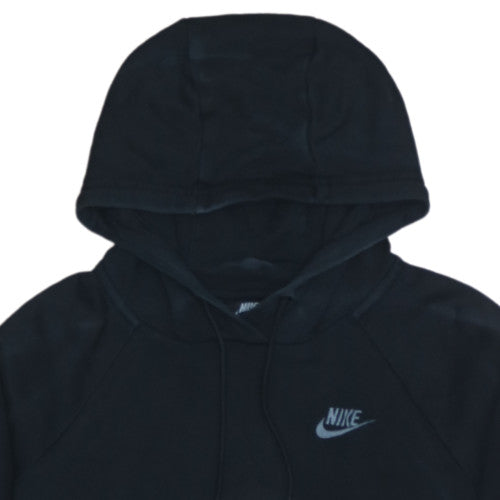 Nike Men's Black Pullover Hoodie Small Fleece Logo Sweatshirt