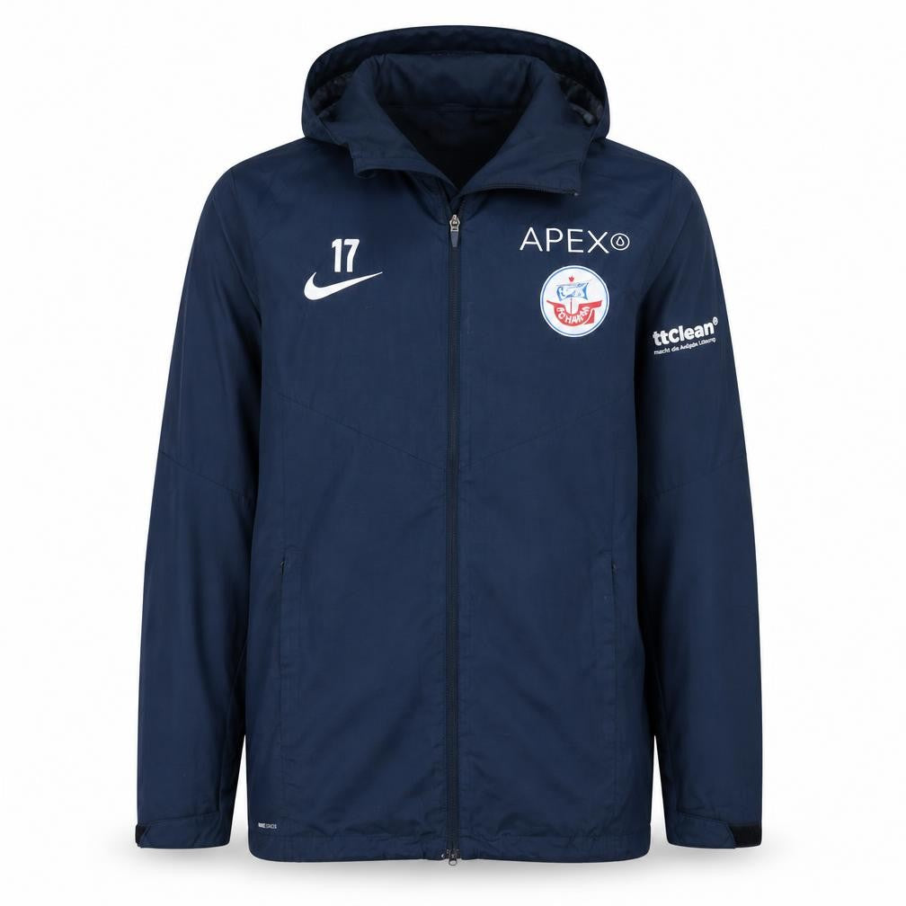 Nike Men’s Blue Hooded Waterproof Windbreaker Jacket L