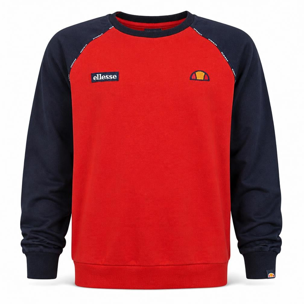 Ellesse Boys Red & Navy Crew Neck Pullover Sweatshirt 13-14 Years