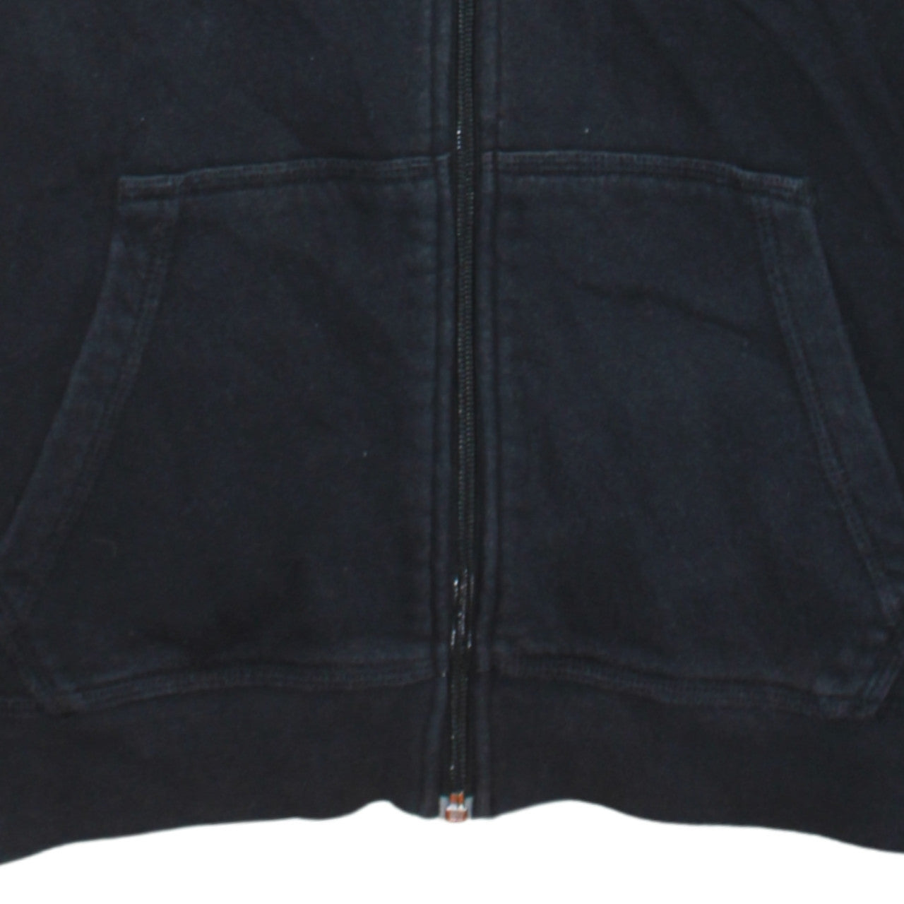 Nike Boys Black Full Zip Hoodie 12-13 Years Lined Cotton Blend Sportswear