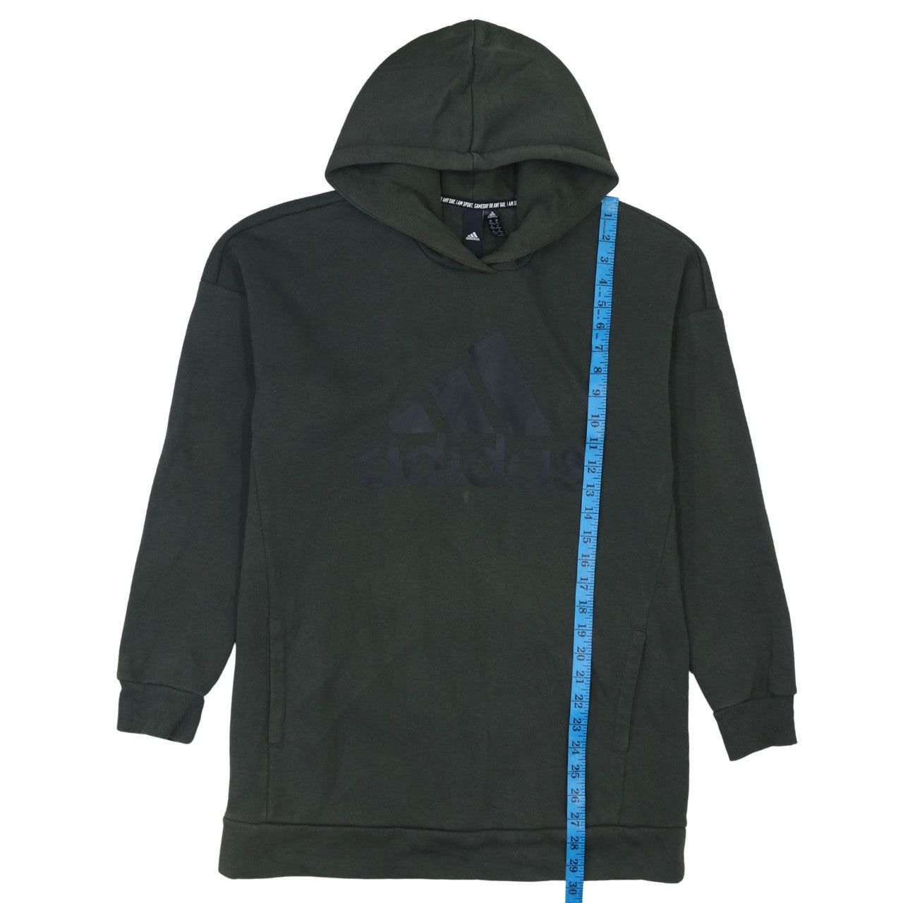 Adidas Women’s Black Pullover Hoodie Sweatshirt Size M 12-14
