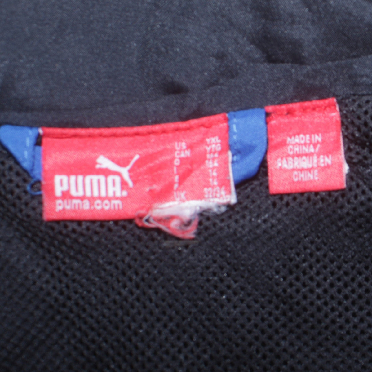Puma Boys Blue Reading FC Full Zip Windbreaker Jacket Size 14 YRS
