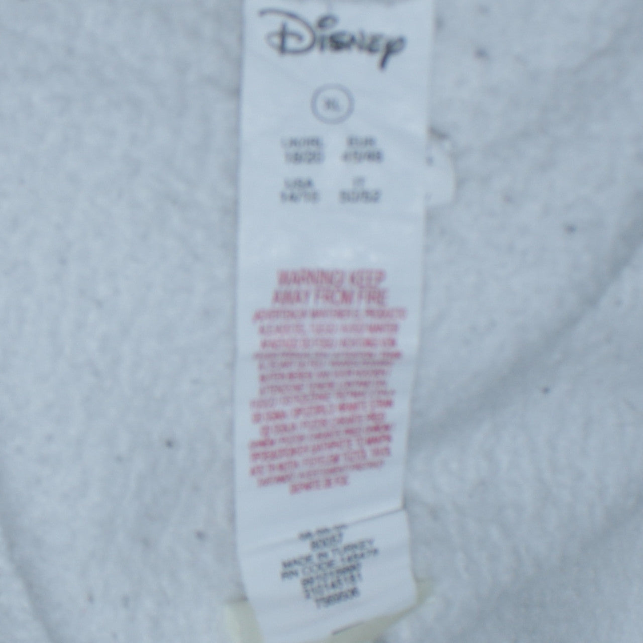 Disney Women's White XL Pullover Hoodie with Graphic Print