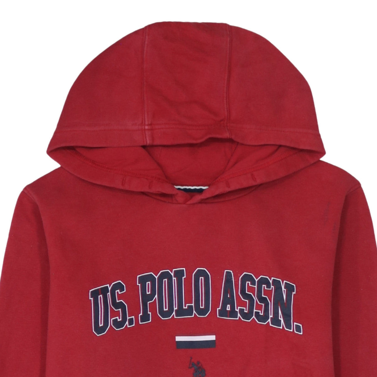 U.S. Polo Assn. Boys Red Pullover Hoodie 14-15 Years Cotton Blend Casual