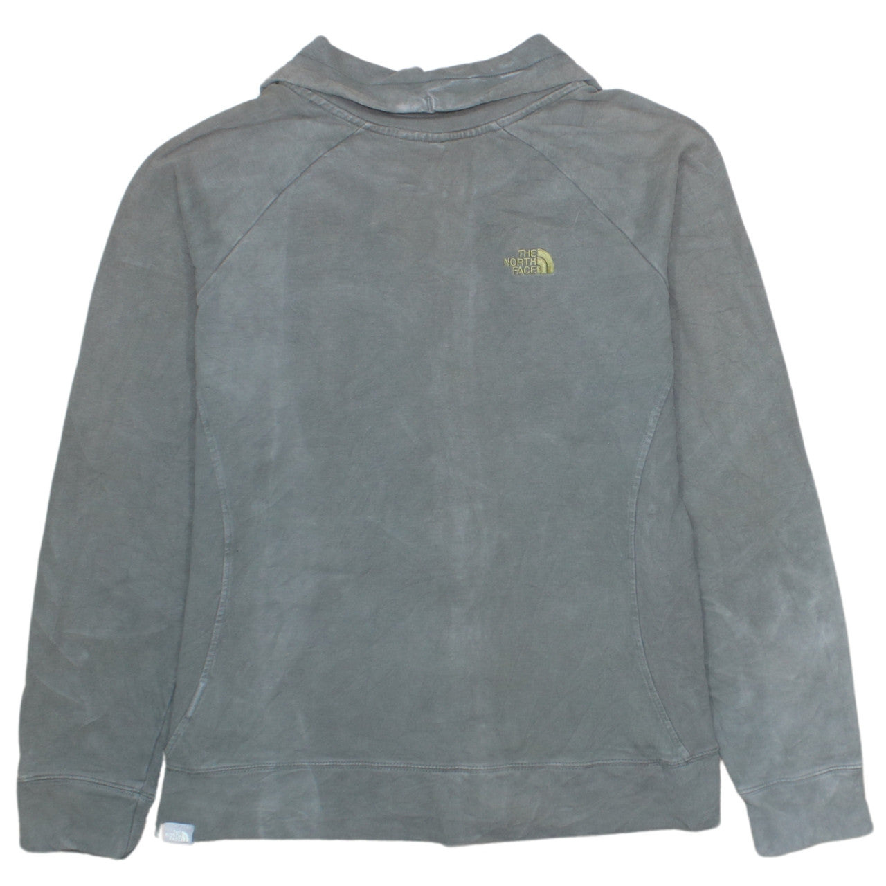 The North Face Women Grey Full Zip Hoodie Size M Cotton Blend