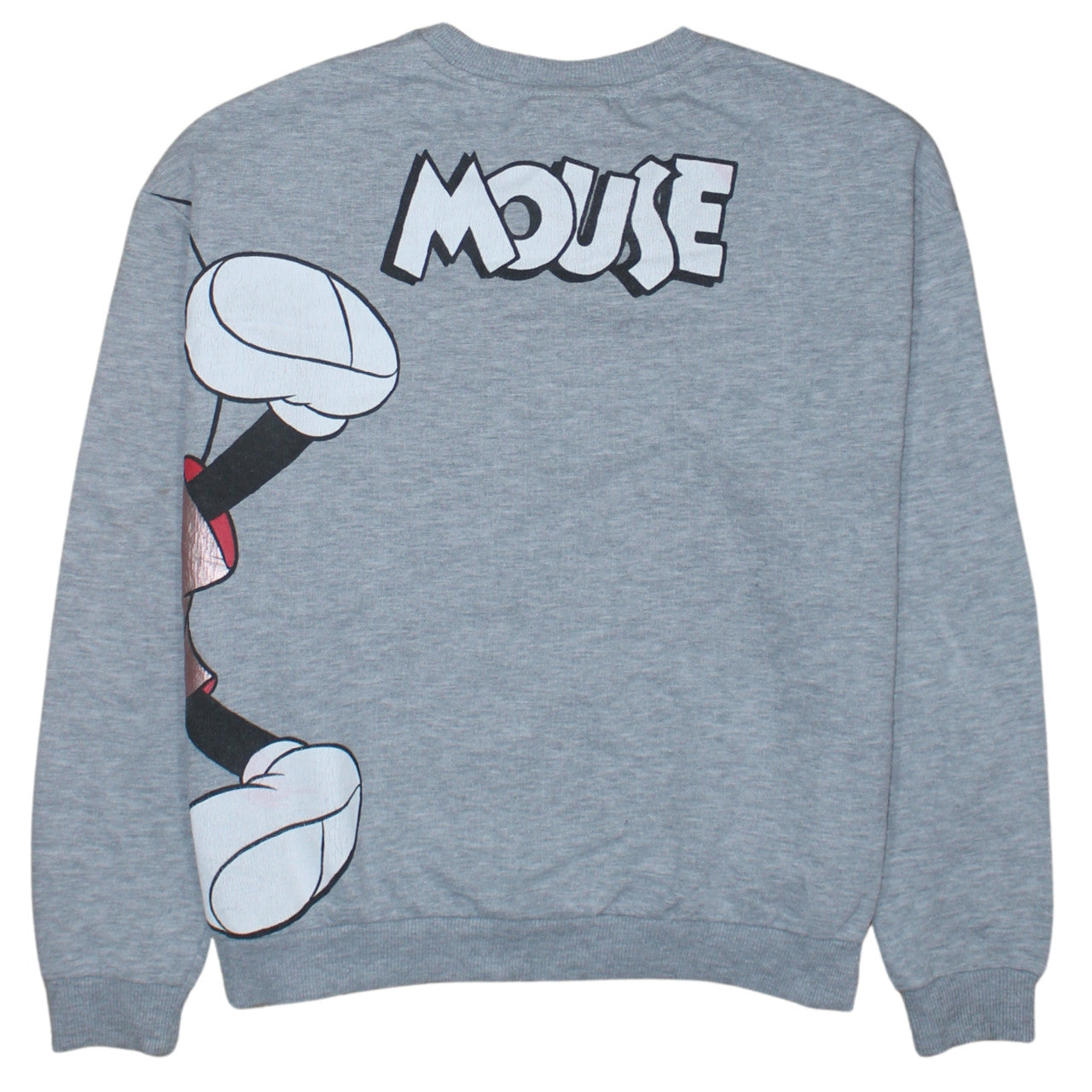 Disney C&A Womens Grey Mickey Mouse Pullover Sweatshirt Size S