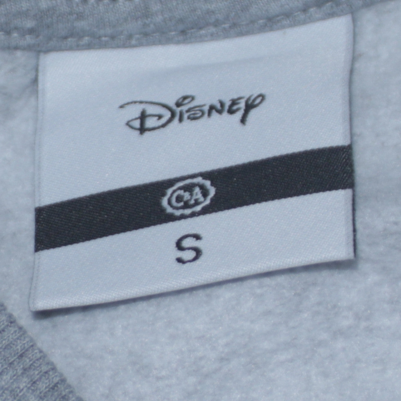 Disney C&A Womens Grey Mickey Mouse Pullover Sweatshirt Size S
