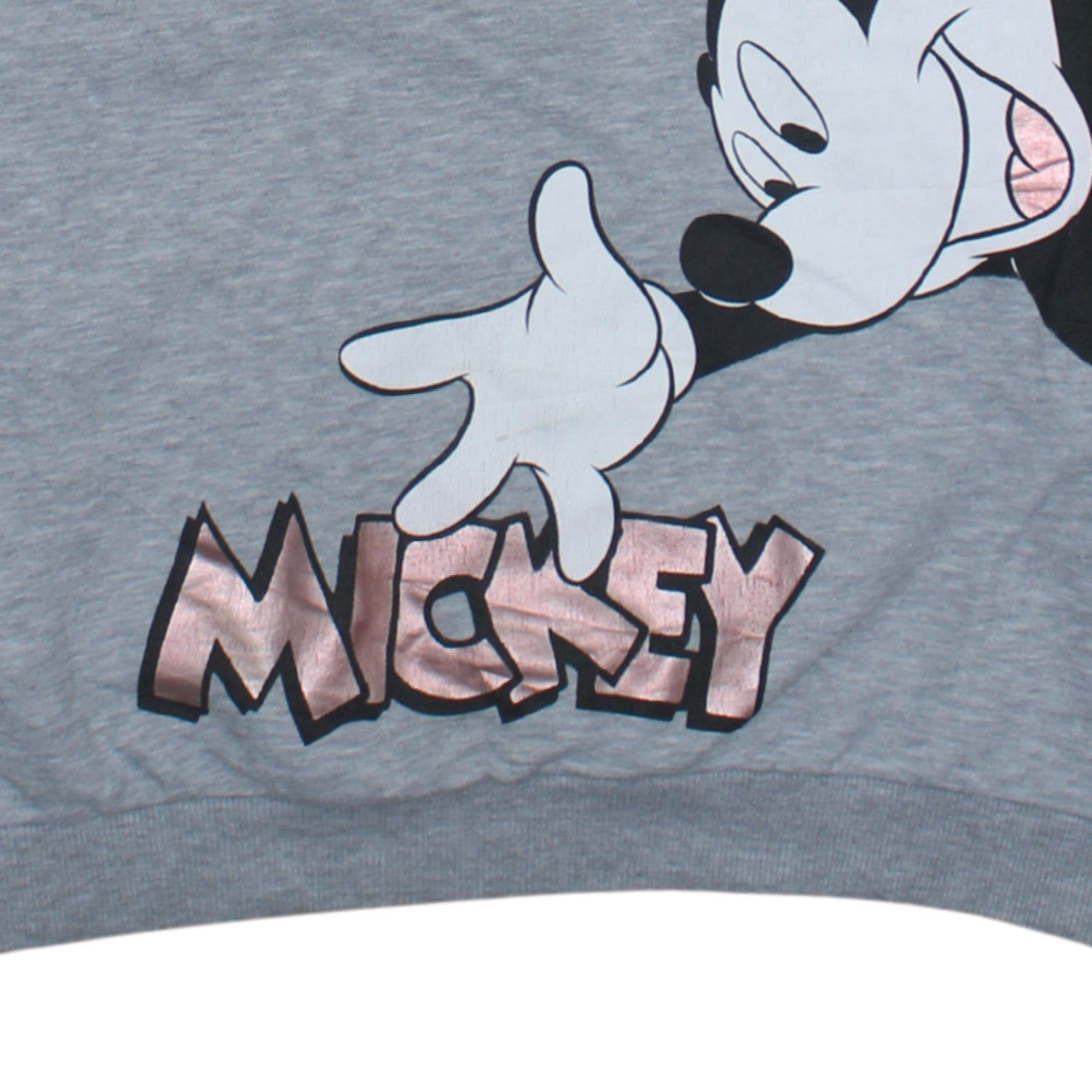 Disney C&A Womens Grey Mickey Mouse Pullover Sweatshirt Size S