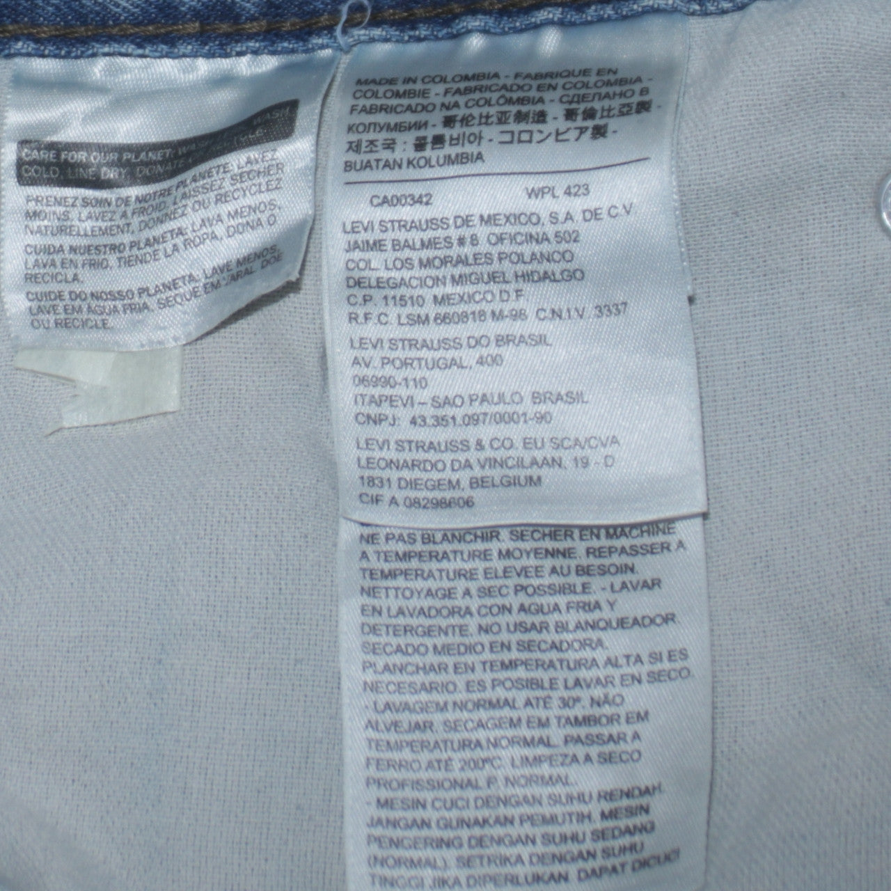 Levi's 559 Men's Blue Regular Fit Straight Leg Jeans W33 L32