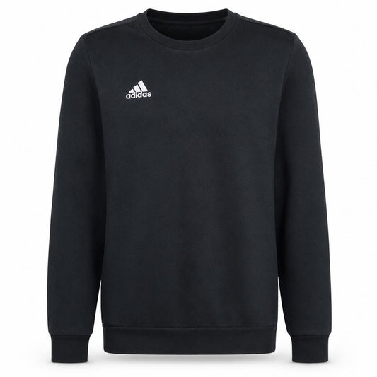 Adidas Men's Black XS Crew Neck Pullover Logo Sweatshirt