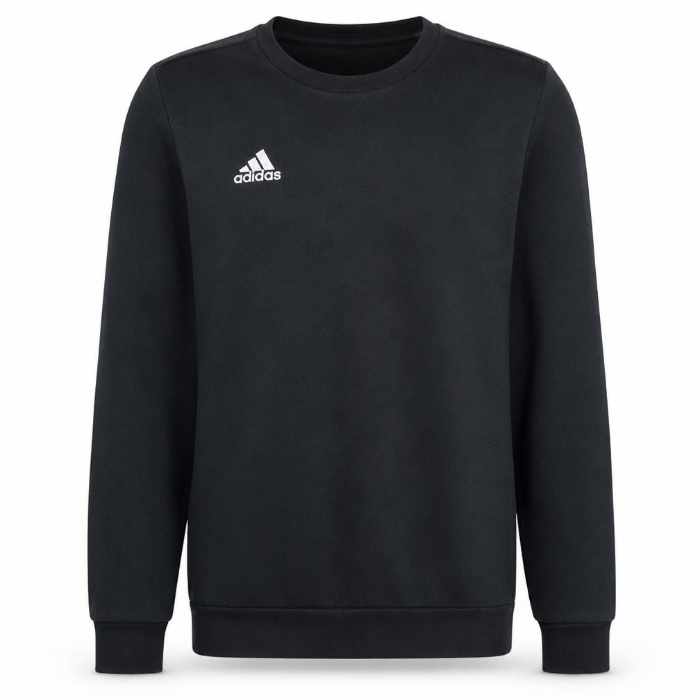 Adidas Men's Black XS Crew Neck Pullover Logo Sweatshirt