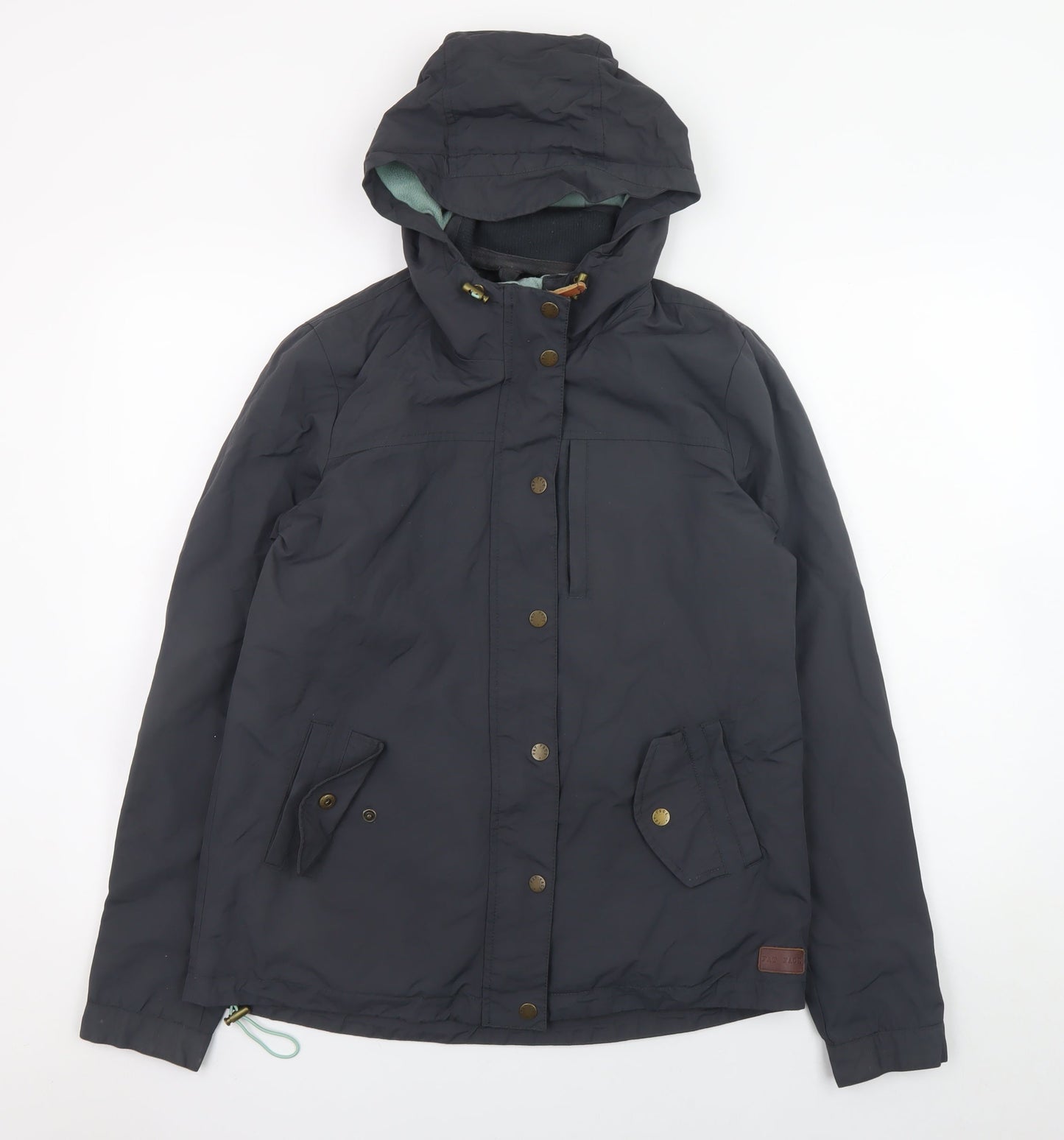 Fat Face Women's Grey Hooded Mid-Length Parka Jacket Size 10