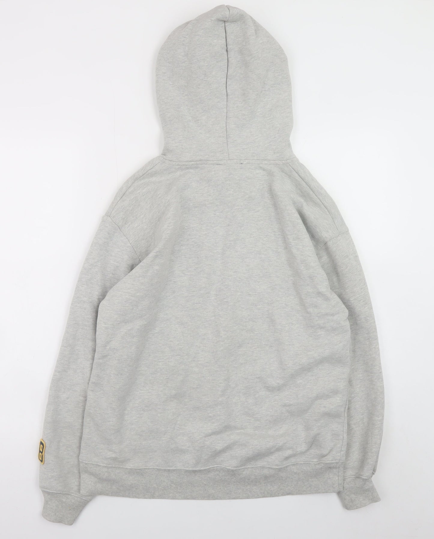 Zara Men Grey Berkeley Pullover Hoodie S Graphic Print