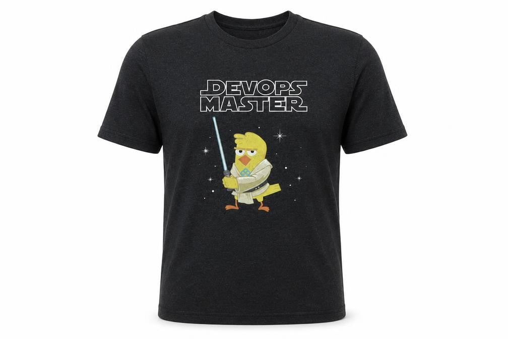Next Level Men’s Black DevOps Master Graphic T-Shirt Size M