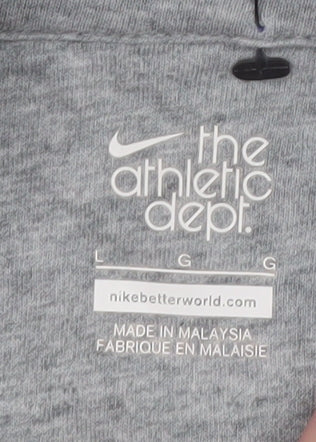 Nike Men's Blue Full Zip Hoodie Size L Sports Fleece