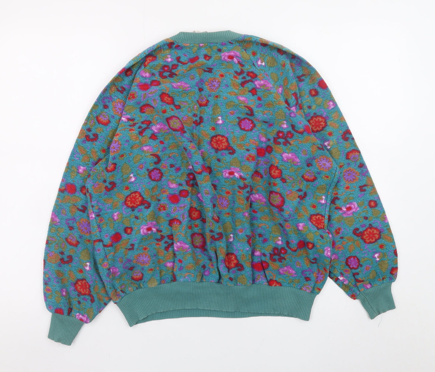 Forenza Women's Multicoloured Floral Wool Blend Pullover Jumper M