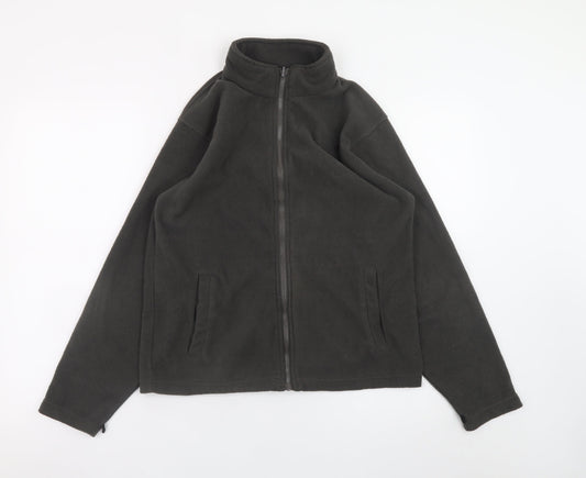Regatta Teens Black Fleece Full Zip Outdoor Jacket Size 164