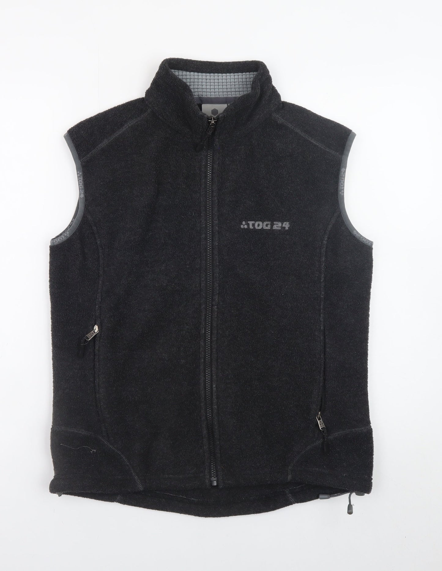 TOG24 Womens Black Fleece Waistcoat Bodywarmer Size 10