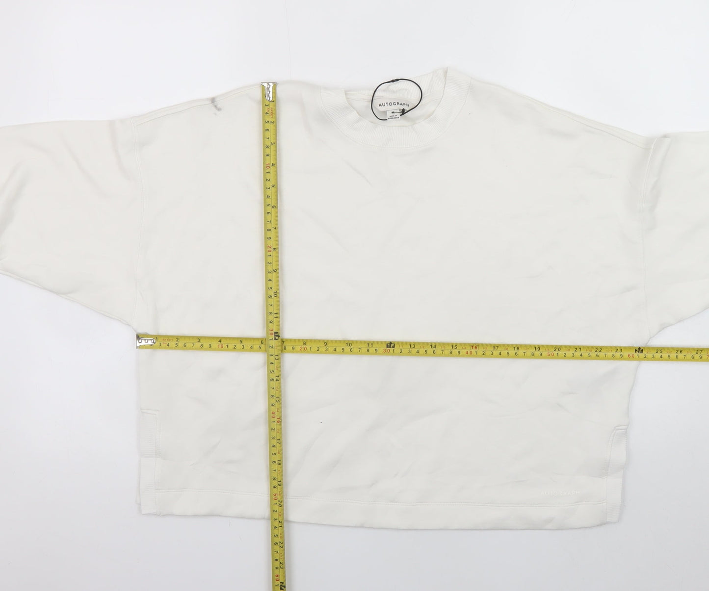 Marks and Spencer Autograph Women Ivory Medium Pullover Sweatshirt