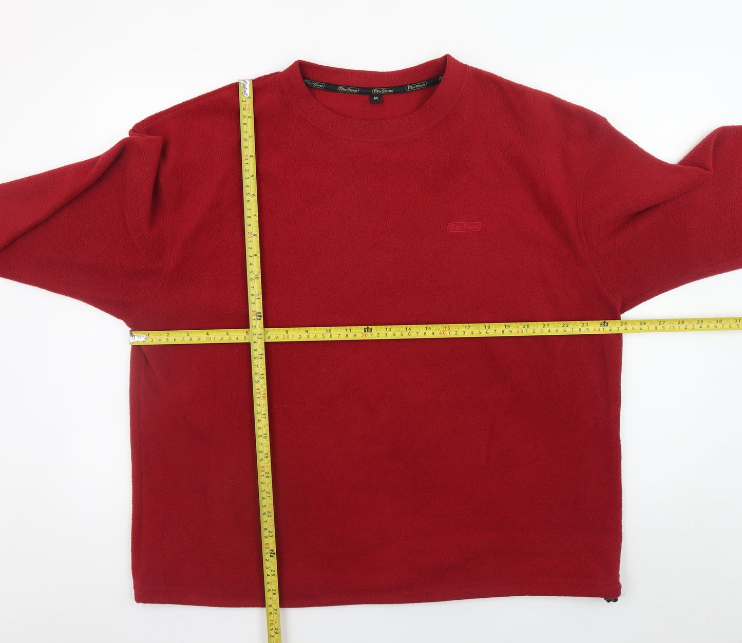 Peter Storm Men's Red Fleece Pullover Sweatshirt M Regular Fit