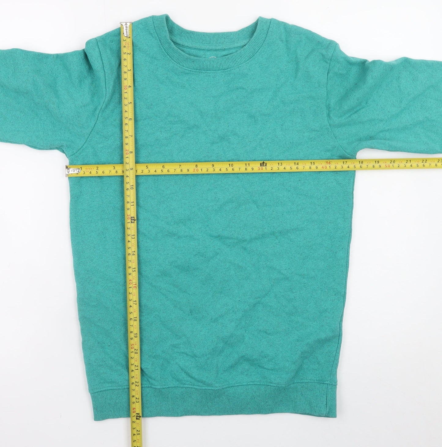 Remill Women’s Green Organic Cotton Pullover Sweatshirt Size 8