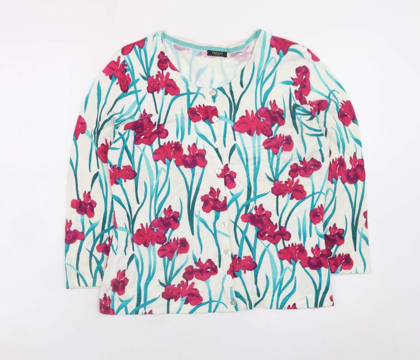 Precis Petite Women's Multicoloured Floral Cardigan Medium
