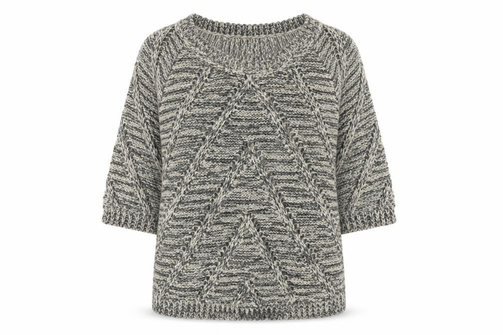Mango Women’s Grey Chunky Knit Pullover Jumper Size 10