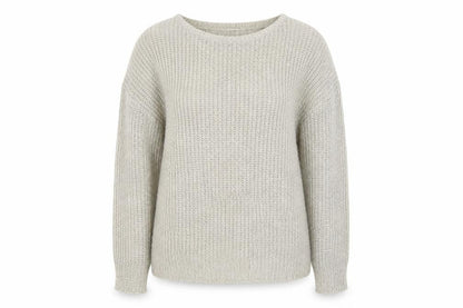 Front view of Atmosphere Women Ivory Sequin Knit Jumper, size 20
