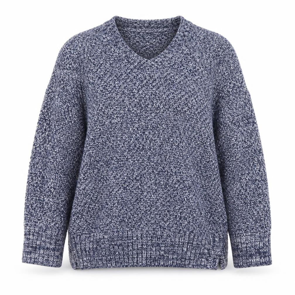 Tu Women Blue Size 14 Cotton Knit Pullover Jumper