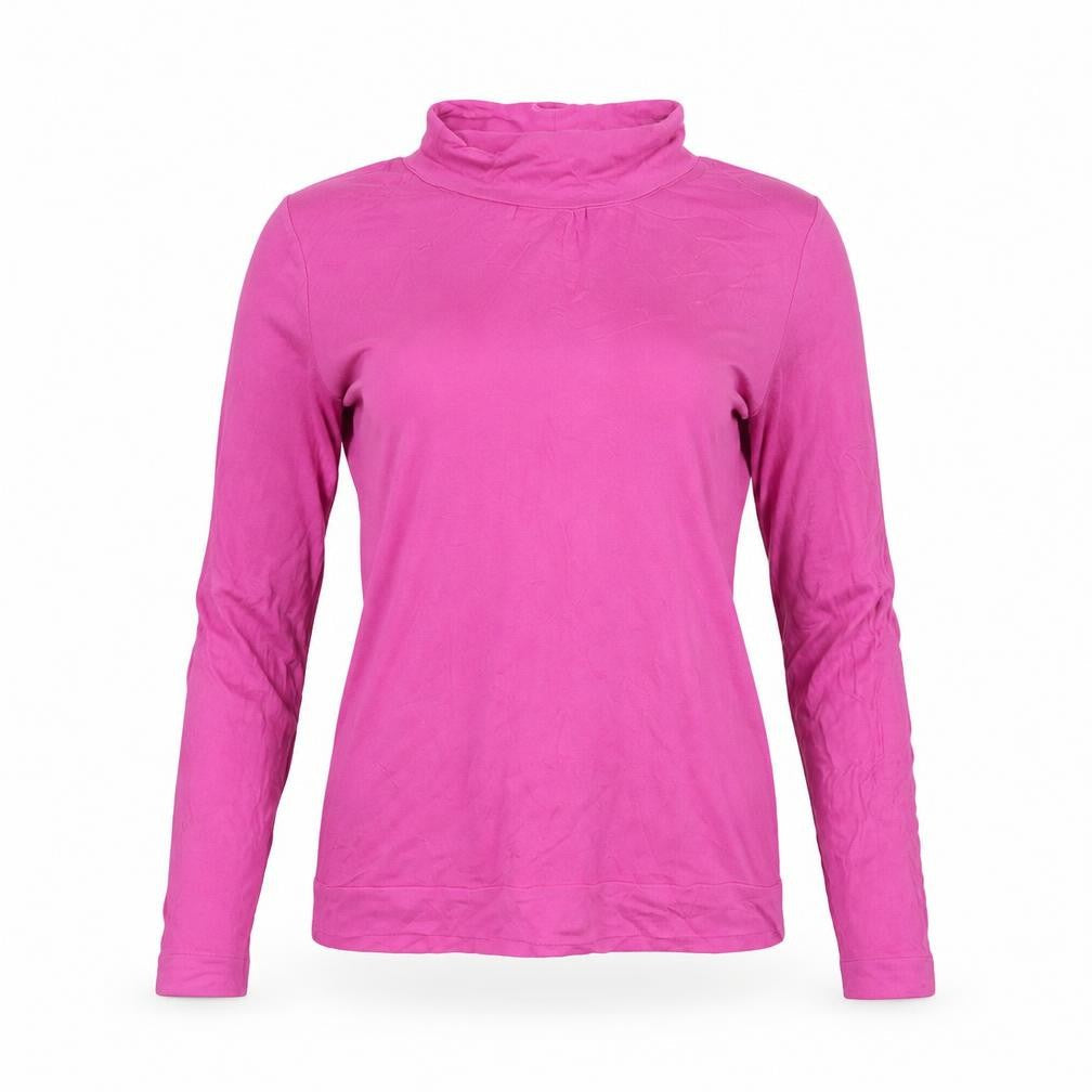 Red Herring Women’s Pink Long Sleeve Mock Neck Top Size 14 Viscose Blend
