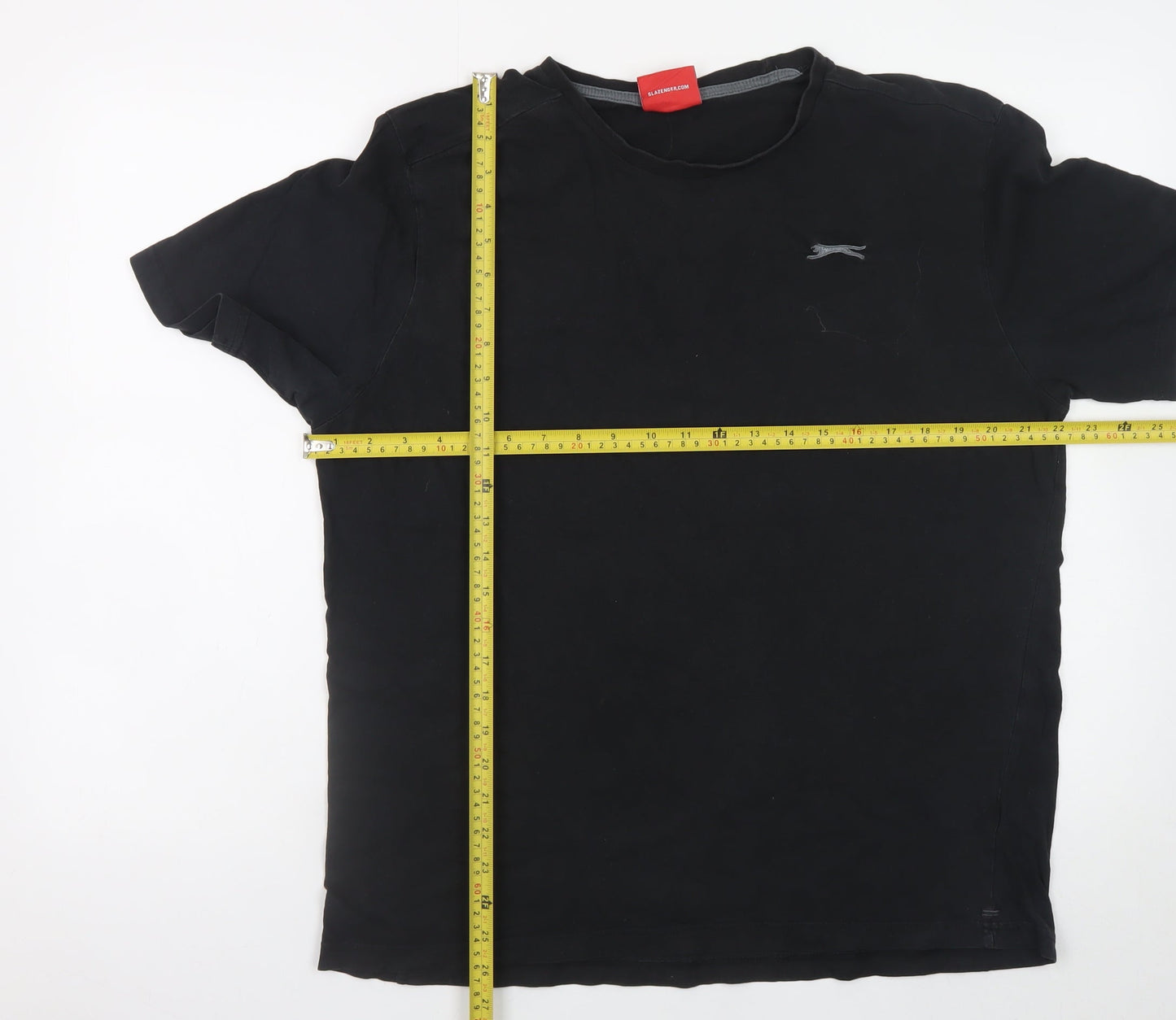 Slazenger Men's Black Crew Neck L Lightweight Cotton T-Shirt
