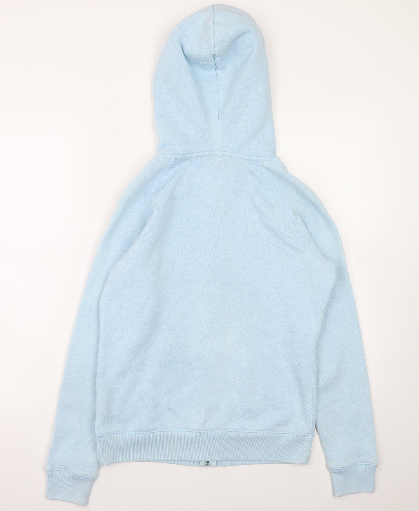 Jack Wills Women Blue Full Zip Hoodie Size 10 Hooded Sweatshirt