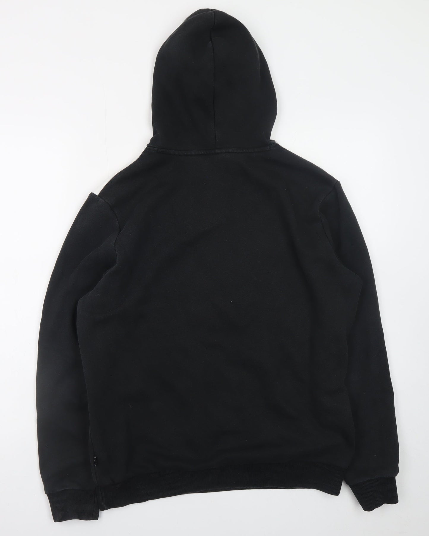 Puma Men's Black Pullover Hoodie M Graphic Logo Fleece Sweatshirt