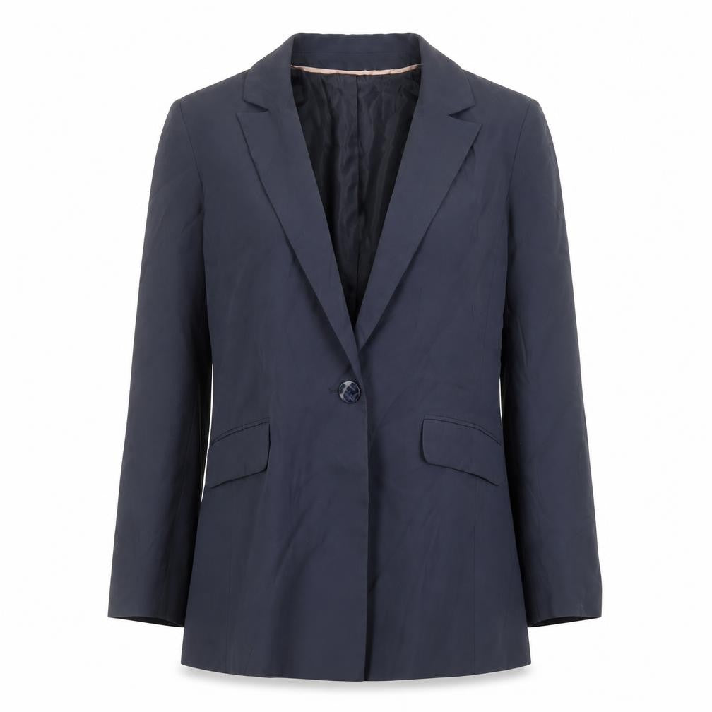 Oasis Women Blue Single-Breasted Blazer Jacket UK 10