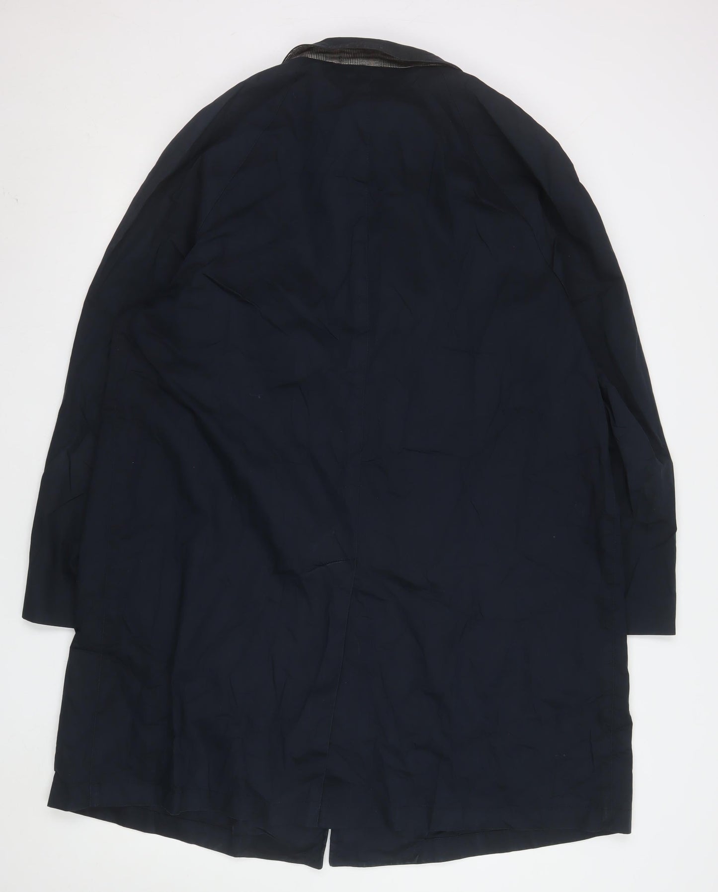 Marks and Spencer Mens Navy XL Cotton Long Coat Autograph Line