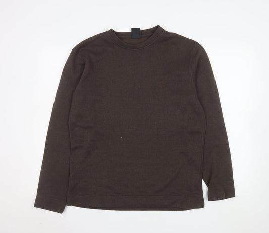 Craghoppers Men Brown Crew Neck Pullover Sweatshirt M Outdoor Style