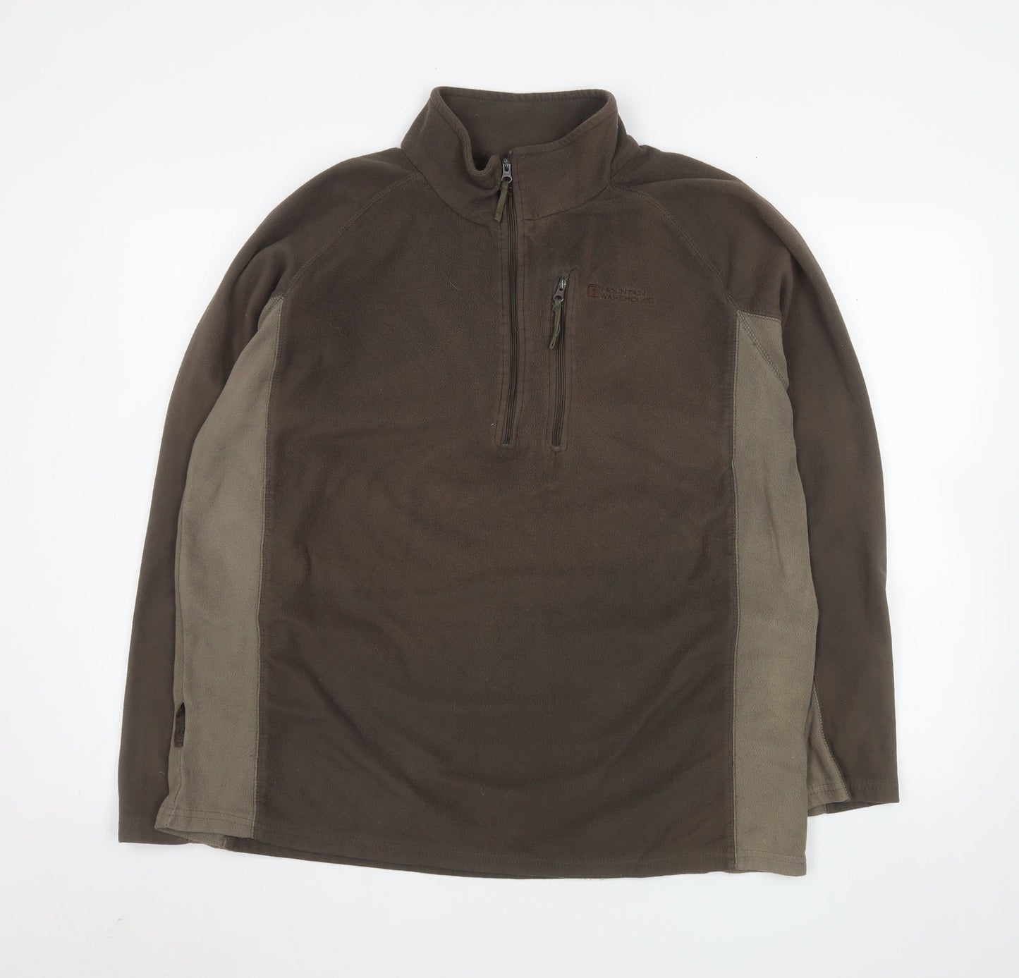 Mountain Warehouse Men's Brown Fleece Pullover Sweatshirt XL