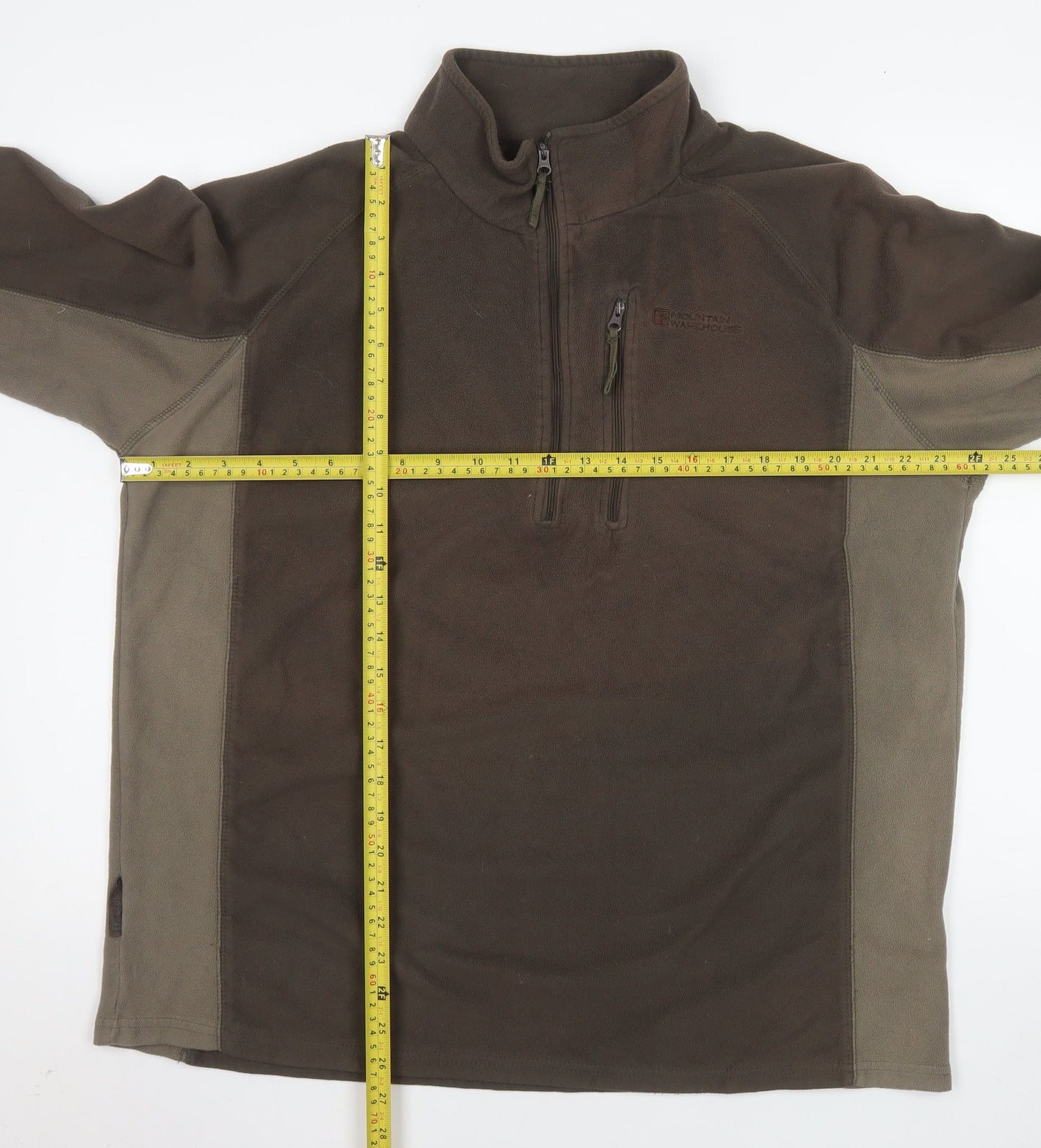 Mountain Warehouse Men's Brown Fleece Pullover Sweatshirt XL
