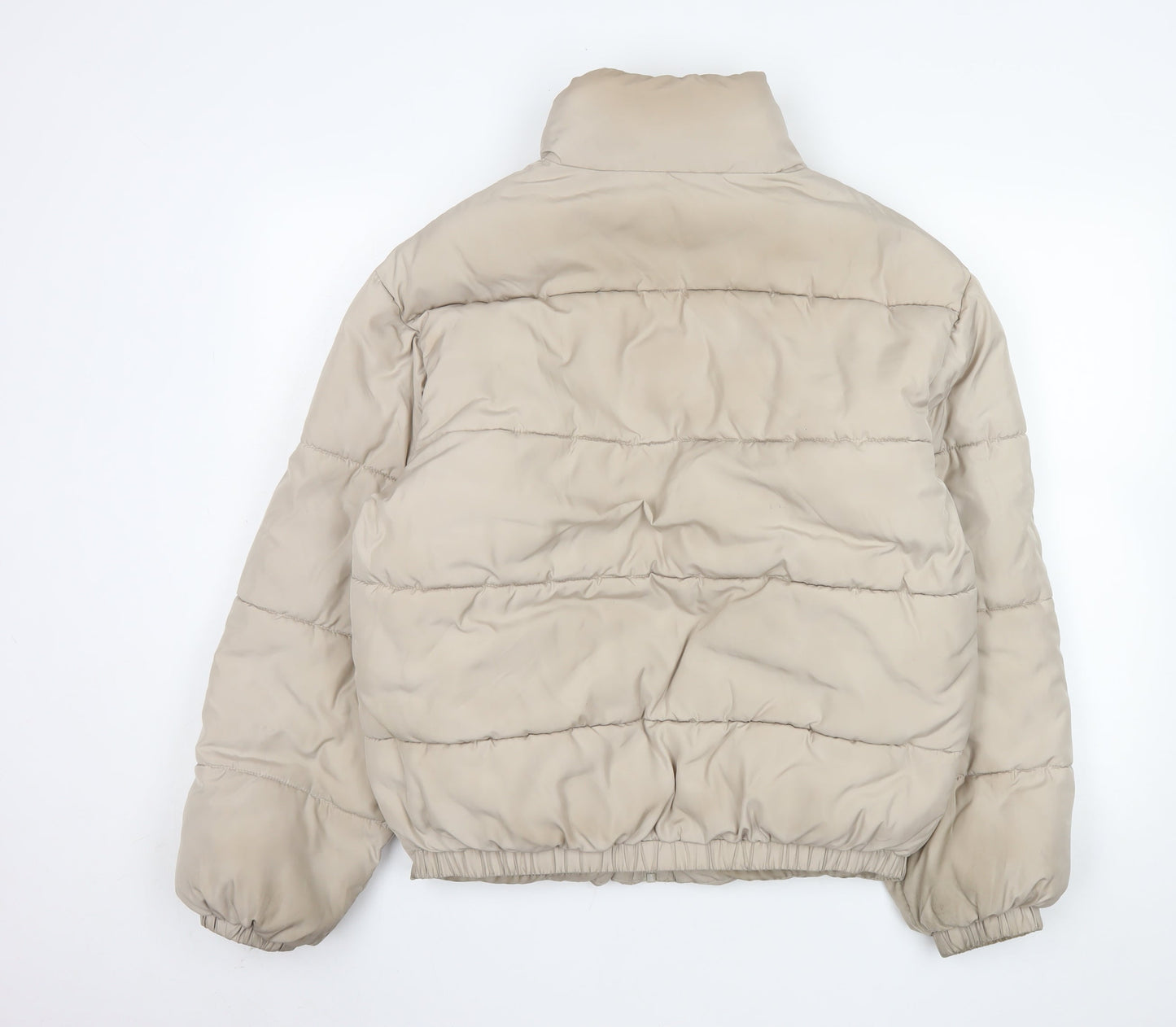 Reclaimed Vintage Women’s Beige XS Puffer Jacket Polyester Winter Style