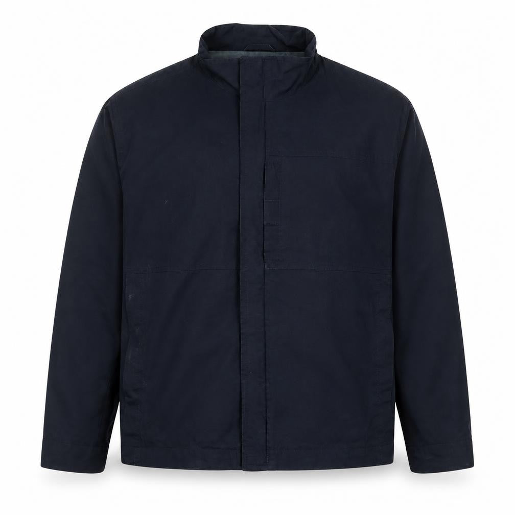 Next Men's Blue M Basic Jacket Stand-Up Collar Lined Zip Casual