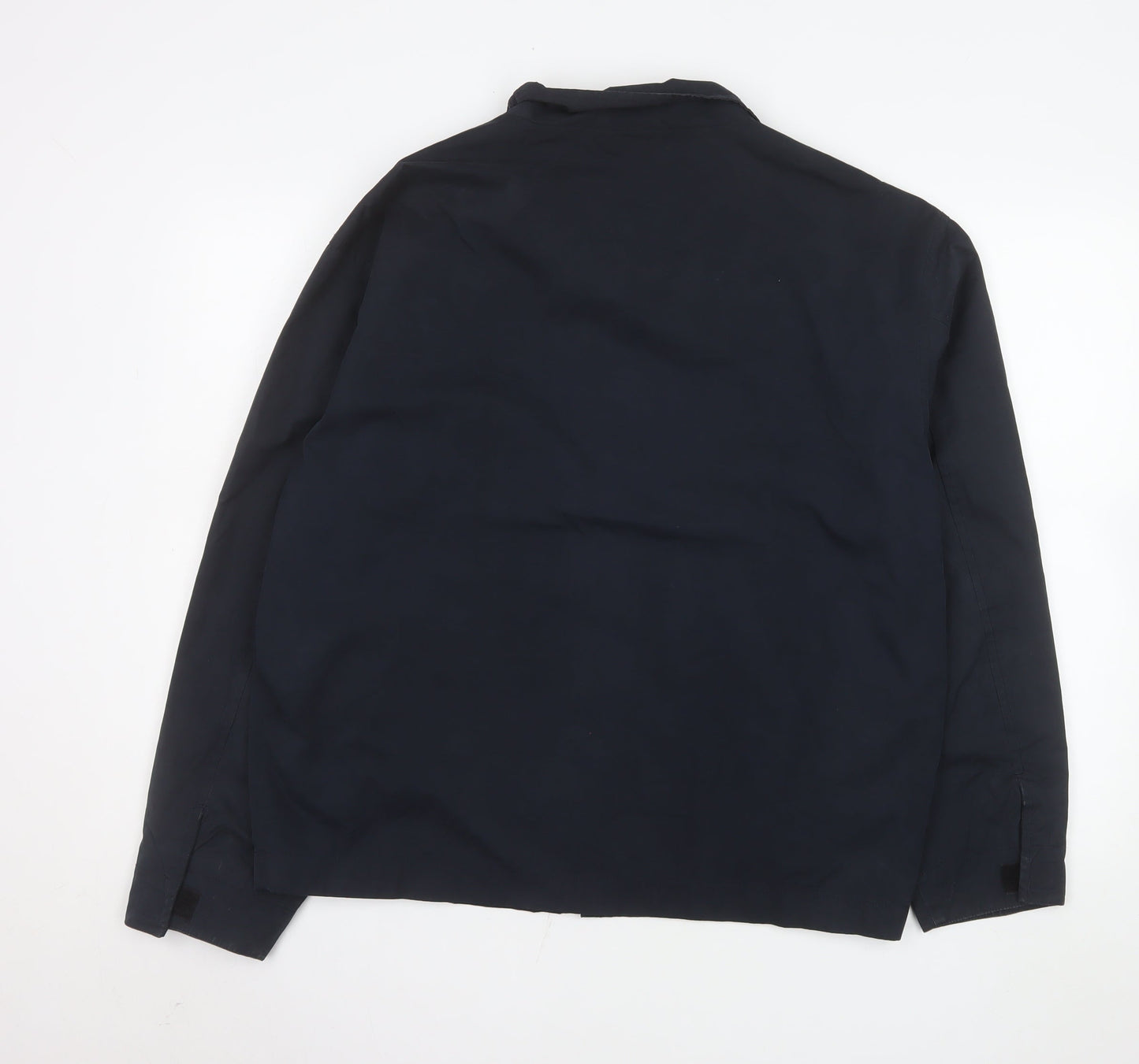 Next Men's Blue M Basic Jacket Stand-Up Collar Lined Zip Casual