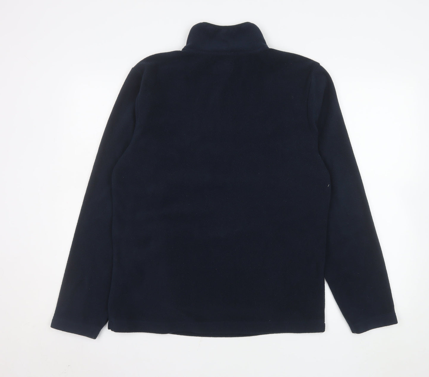 Threadbare Men’s Blue Fleece 1/4 Zip Pullover Sweatshirt Small