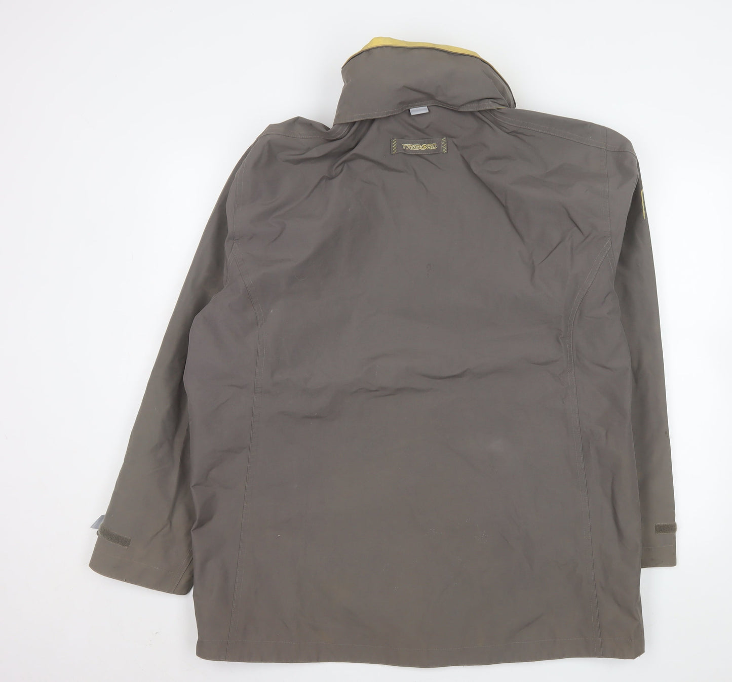Tribord Men's Brown XL Waterproof Rain Jacket Outdoor Coat