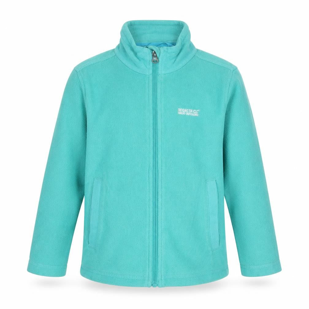 Regatta Girls Blue Fleece Zip Jacket 5-6 Years Lightweight Outdoor Coat