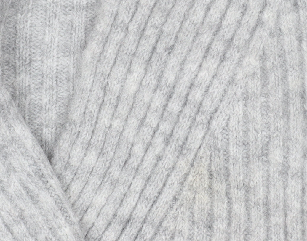 V By Very Women Grey Wrap Ribbed Knit Jumper Size 10